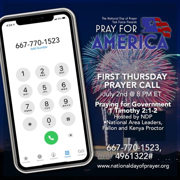 PRAY FOR AMERICA PRAYER CALL July 2026