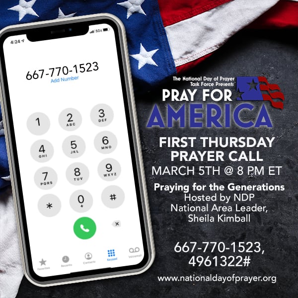 PRAY FOR AMERICA PRAYER CALL MAR 2026